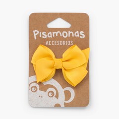 Girl´s Hair Clip - Medium Bow Mustard