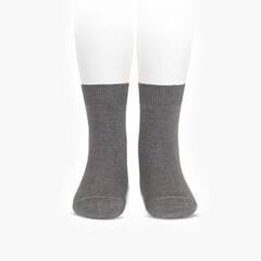 CONDOR KIDS' PLAIN SHORT SOCKS Grey