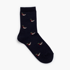 Duck pattern socks Navy Blue