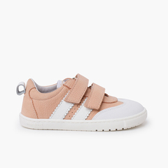 Blanditos side bands trainers large sizes Pink and White