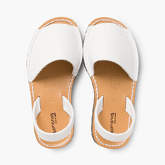 Nappa Avarcas Menorcan Sandals White