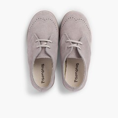 Suede Toe Cap Brogue Bluchers Grey