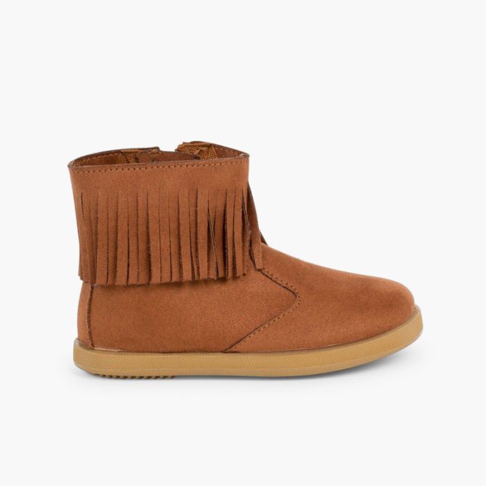 Little girl fringe boots best sale